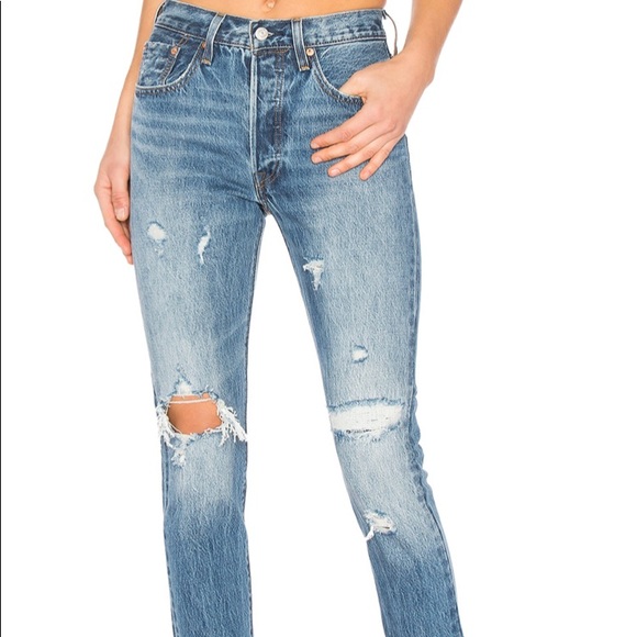 levi's 501 skinny pacific blue